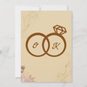 イスラム教式の結婚式 セーブザデート (裏面)