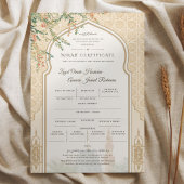 イスラム教式結婚証明書 マスジド・ナバウィーカード