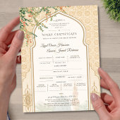 イスラム教式結婚証明書 マスジド・ナバウィーカード
