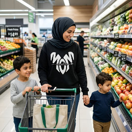 イスラム教徒のママ ハートスウェット スウェットシャツ