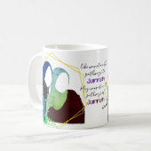 イスラム教徒の友人姉妹 コーヒーマグカップ (正面左)