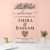 イスラム教結婚夫婦 アクリルサイン (ウェディング)