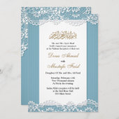 イスラム教結婚式招待状 招待状 (正面/裏面)