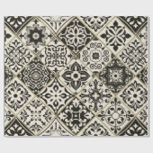 イスラム教、アラビア語、インディアンとのシームレスなパッチワークのタイル ラッピングペーパー (フラット)