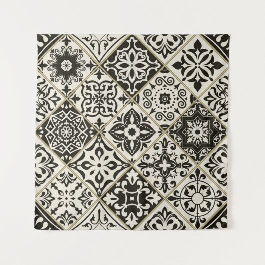 イスラム教、アラビア語、インディアン タペストリー (正面)