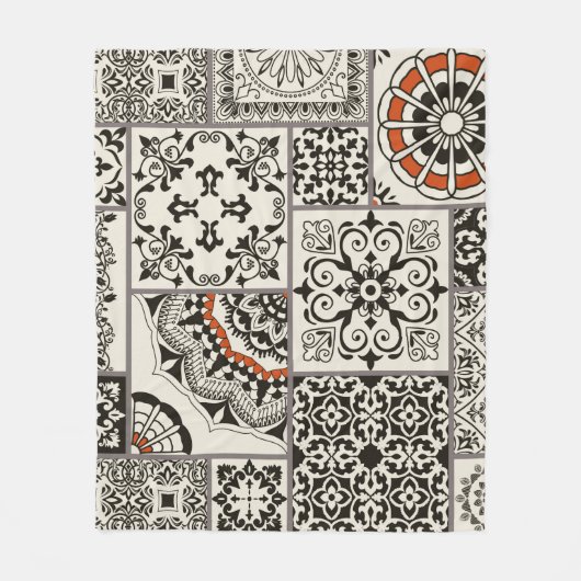 イスラム教、アラビア語、インディアン フリースブランケット (正面)