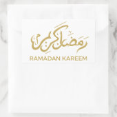 イスラム教 ラマダーン カリーム 長方形シール (バッグ)