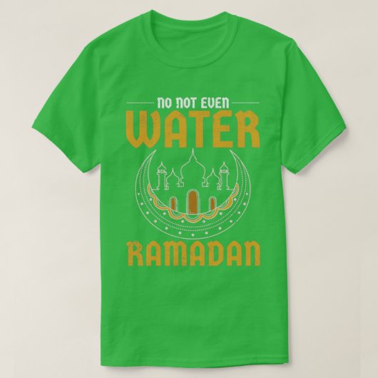 イスラム断食ムスリムモスクイスラムラマダン Tシャツ (デザイン正面)