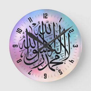 イスラム時計 ラウンド壁時計