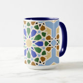 イスラム様式の背景 マグカップ (正面右)
