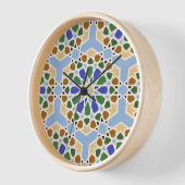 イスラム様式の背景 壁時計 (傾斜)