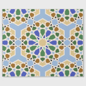 イスラム模様の背景 ラッピングペーパー (フラット)