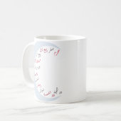 イスラム系アラビア語ヶ月 コーヒーマグカップ (正面左)
