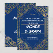 イスラム結婚式招待状芸術 招待状 (正面/裏面)