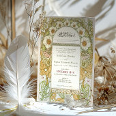 イスラム結婚教徒のアールヌーボーイスラム教徒の結婚 招待状