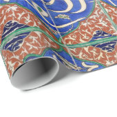 イスラム習字付きイズニクタイル ラッピングペーパー (ロールコーナー)