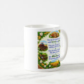 イスラム詩 農家と収穫の花輪 コーヒーマグカップ (正面右)
