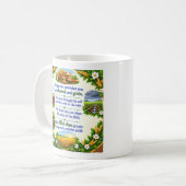 イスラム詩 農家と収穫の花輪 コーヒーマグカップ (正面左)