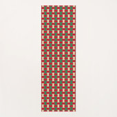 イスラム赤緑弓タイ幾何学的パターンヨガM ヨガマット (正面)