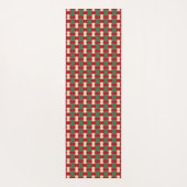 イスラム赤緑弓タイ幾何学的パターンヨガM ヨガマット (裏面)