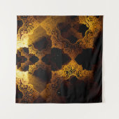 イスラム風3D：ラマダーン祭りの背景 タペストリー (正面(横))