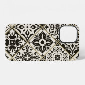 イスラム、アラビア、インドのパッチワークタイル模様 iPhoneケース (裏面横)