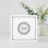 イスラム·イスラム銀華美モ結婚ノグラム 招待状 (スタンド正面)