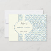 イスラム·イスラム·ダマスク·アケーカ·アキカ·ベビームスリム 招待状 (正面)