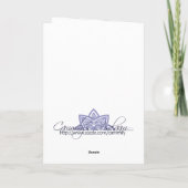 イスラム ダマスク 祝いのための ドゥア 結婚式のグリーティングカード カード (裏面)