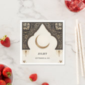 イスラム ニカ アラビック ワリマ ムスリム ブライダル シャワー スタンダードカクテルナプキン (インサイチュ)