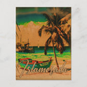 イスラモラダフロリダアイランドトロピカルパームツリー1950s ポストカード (正面)