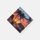 イスラモラダ，フロリダの夕日 スタンダードカクテルナプキン (角)