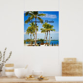イスラモラダ，フロリダパームツリーズ ポスター (キッチン)