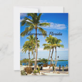 イスラモラダ フロリダ州のトロピカルな写真 カード (正面)