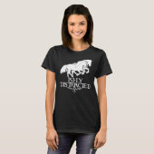 イスランドホースISI-LYが注意をそらしたアイスランド Tシャツ (正面フル)