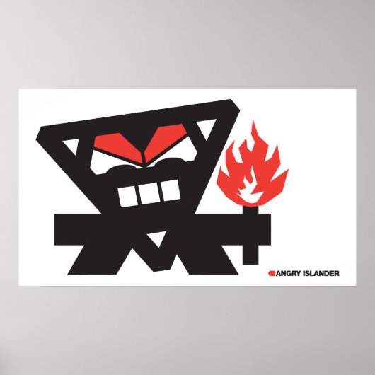 イスラン怒ダー – ブラックオンライト ポスター (正面)