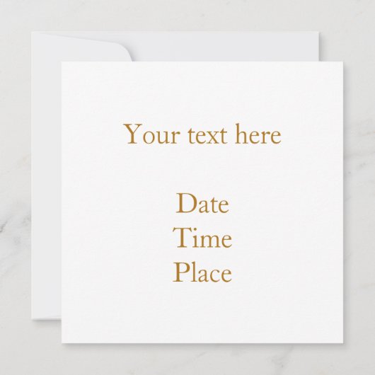 イスラームのシンボル招待状/アナウンスメントカード (裏面)