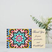 イスラームの幾何パター感謝していンあなたフォトカード サンキューカード (スタンド正面)