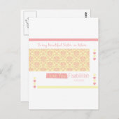 イスラームの私の妹へ – 私はフィサビッラーを愛している ポストカード (正面/裏面)