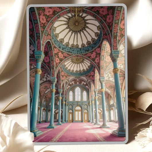 イスラームエレガントの結婚フローラ天井作品 招待状