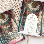 イスラームエレガントの結婚フローラ天井作品 招待状