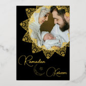 イスラームエレガントマンダララマダンKareem写真 箔シーズンカード (正面)