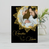 イスラームエレガントマンダララマダンKareem写真 箔シーズンカード (立ち正面)