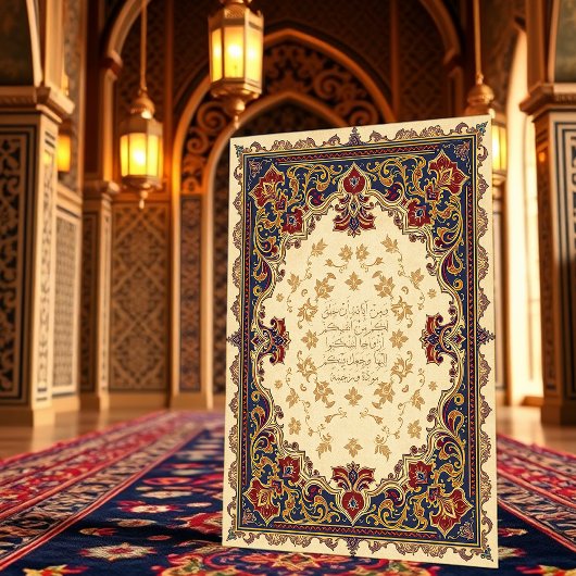 イスラームエレガントヴィンテージウェディング招待状 招待状