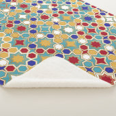 イスラームカラフルモザイクシームレスパターン シェルパブランケット (3/4)