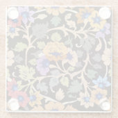 イスラームクラシック:フローラシームレスオーナメント ガラスコースター (裏面)