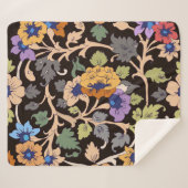 イスラームクラシック:フローラシームレスオーナメント シェルパブランケット (正面(横))