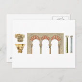 イスラームスペインのカリフ芸術。アーチキャピタル ポストカード (正面/裏面)