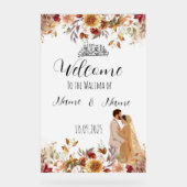 イスラームフローラ結婚ブラウンアクリル徴候 アクリルサイン (正面)