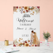 イスラームフローラ結婚ブラウンアクリル徴候 アクリルサイン (ウェディング)